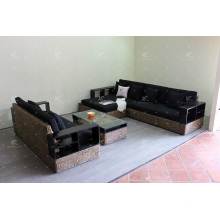 Luxury Wicker Furniture Water Hyacinth Sofa Set for Indoor Living Room